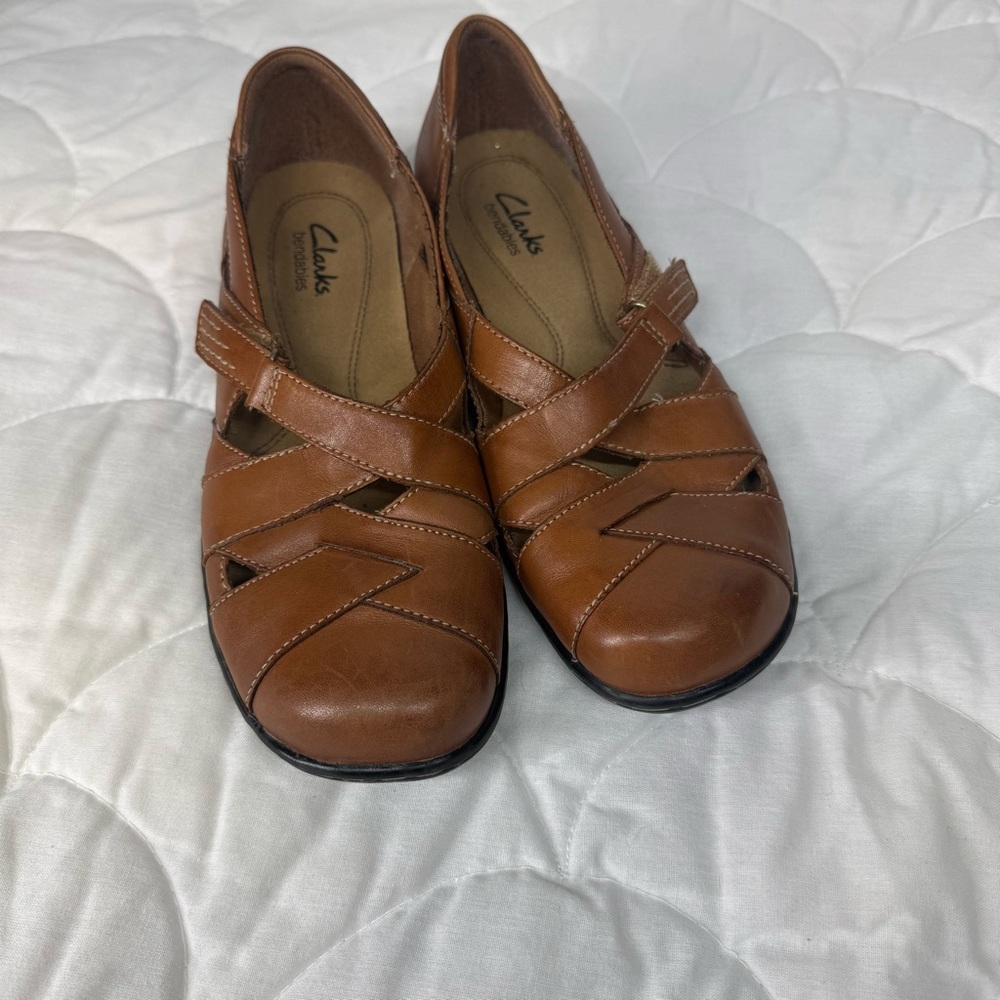 Clarks Brown Flats Classic Loafers